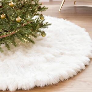 Hobby Lobby White Faux Fur Tree Skirt